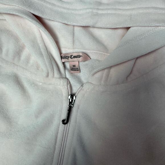 Vintage Juicy Couture TrackSuit Jacket Size Medium Light Pink Y2K - Picture 4 of 9